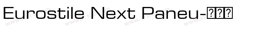 Eurostile Next Paneu字体转换